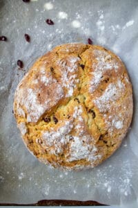 bread on parchment paper