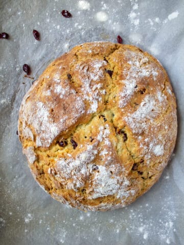 bread on parchment paper