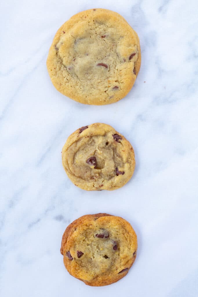 cookies made 3 different ways