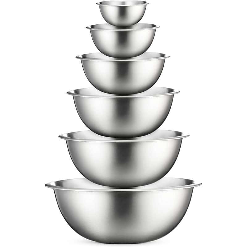 stainless steel mixing bowls